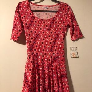 nwt lularoe xs nicole dress